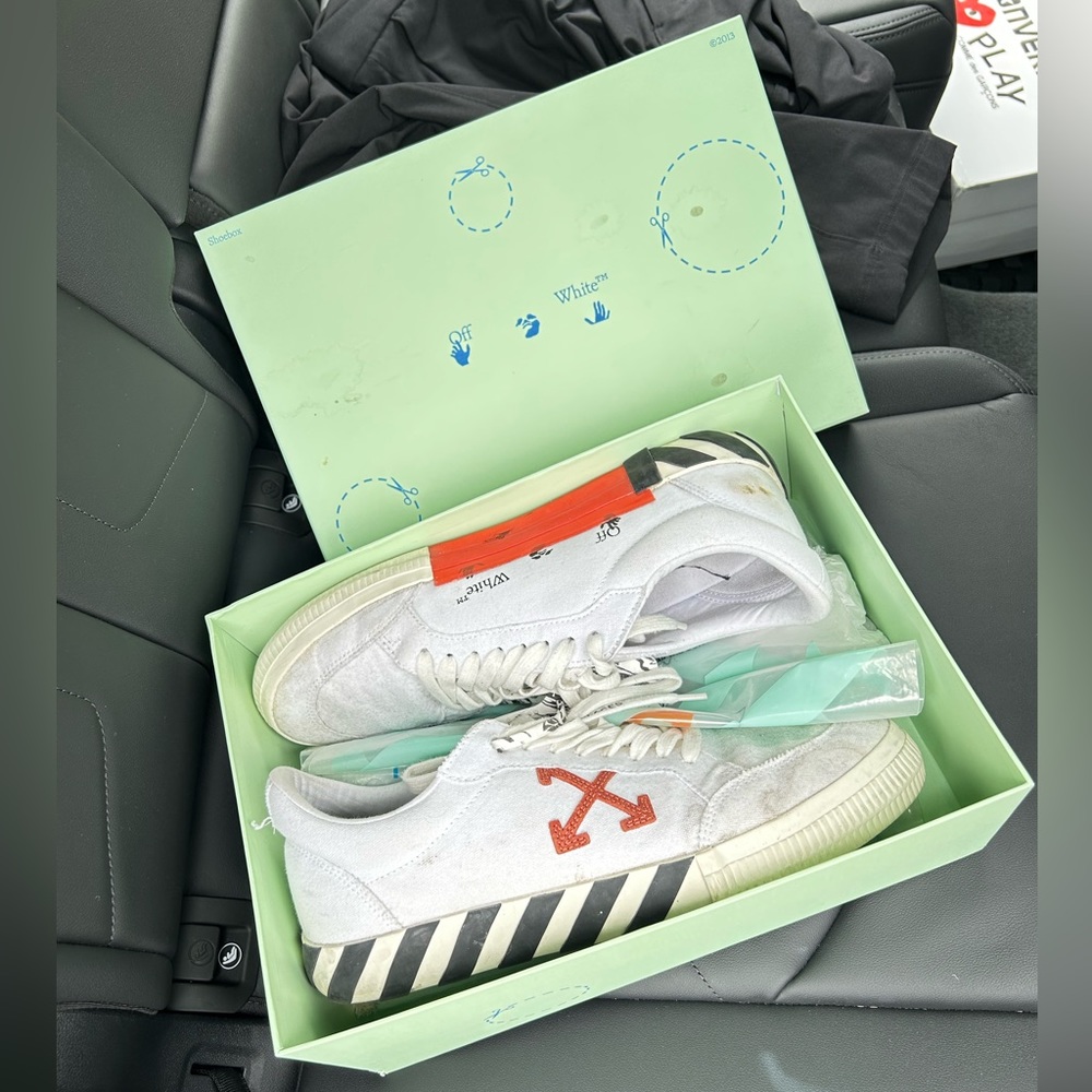 Off White Low Top Sneakers
